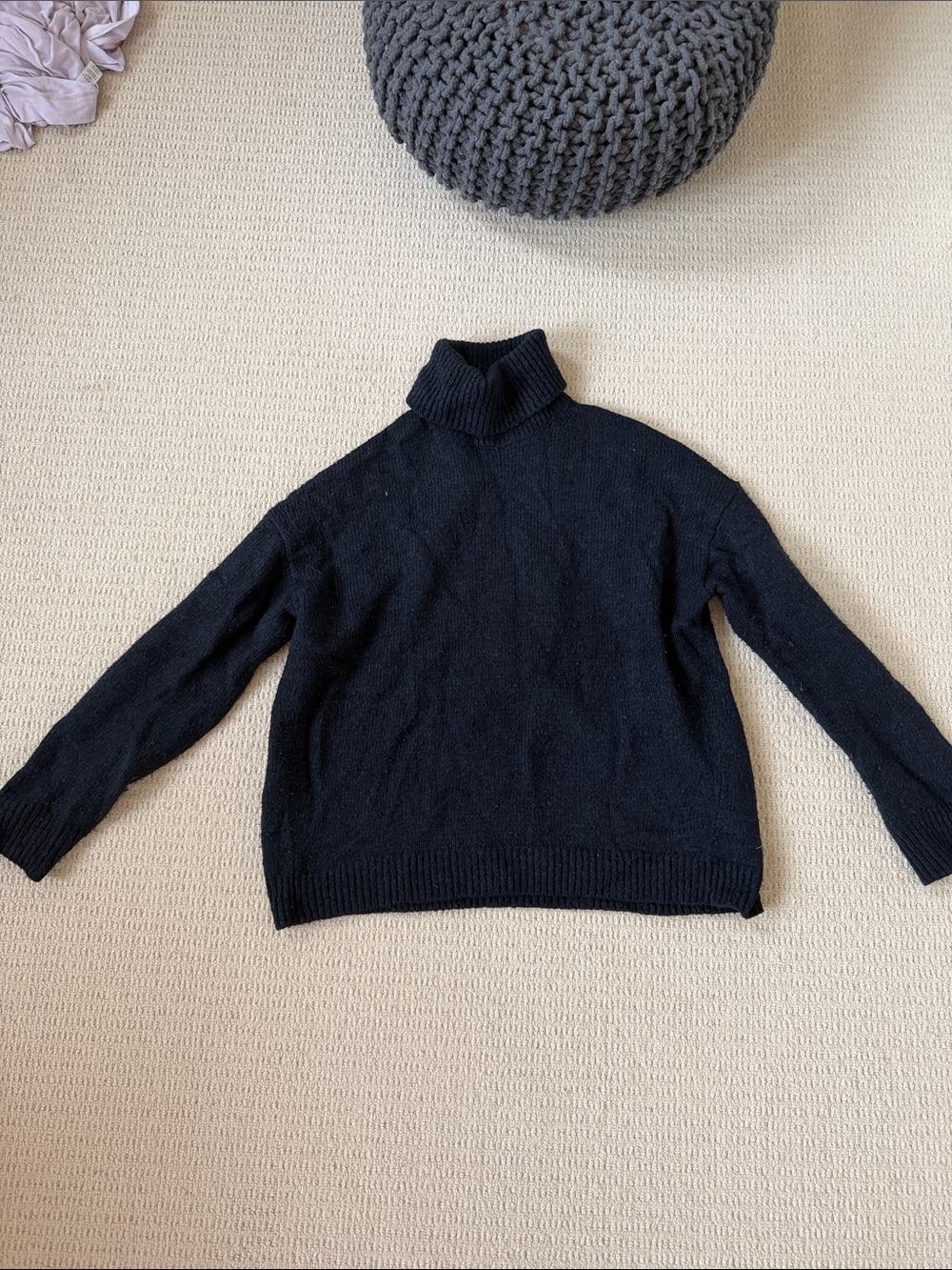 Women's Vince Navy Turtleneck Sweater